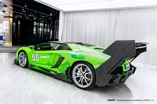Lamborghini Aventador Base LP700 LP720 S LP740 SV LP750 Ultimate LP780 SVJ LP770 2012 2013 2014 2015 2016 2017 2018 2019 2020 2021 2022 2023 with Aftermarket Parts - Side Skirts Carbon Fiber / FRP from CMST Tuning