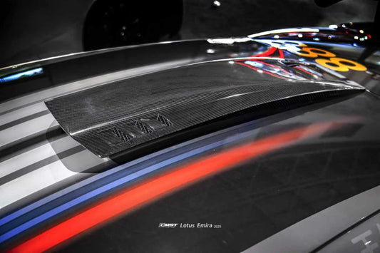 Lotus Emira 3.6 V6 2.0 Four-cylinder 2022-ON with Aftermarket Parts - Roof Scoop Dry Pre-preg Carbon Fiber / FRP