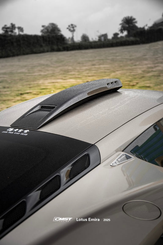 Lotus Emira 3.6 V6 2.0 Four-cylinder 2022-ON with Aftermarket Parts - Roof Scoop Dry Pre-preg Carbon Fiber / FRP