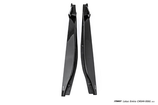 Lotus Emira 3.6 V6 2.0 Four-cylinder 2022-ON with Aftermarket Parts - Side Skirts Dry Pre-preg Carbon Fiber / FRP