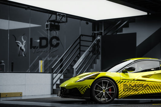 Lotus Emira 3.6 V6 2.0 Four-cylinder 2022-ON with Aftermarket Parts - V2 Front Lip Dry Pre-preg Carbon Fiber / FRP