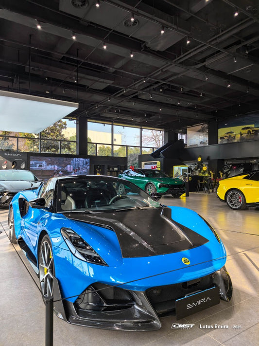 Lotus Emira 3.6 V6 2.0 Four-cylinder 2022-ON with Aftermarket Parts - V2 Front Lip Dry Pre-preg Carbon Fiber / FRP