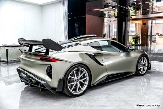 Lotus Emira 3.6 V6 2.0 Four-cylinder 2022-ON with Aftermarket Parts - V2 Rear Diffuser Dry Pre-preg Carbon Fiber / FRP