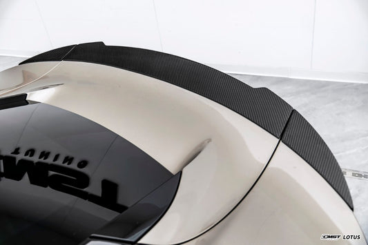 Lotus Emira 3.6 V6 2.0 Four-cylinder 2022-ON with Aftermarket Parts - V2 Rear Spoiler Dry Pre-preg Carbon Fiber / FRP