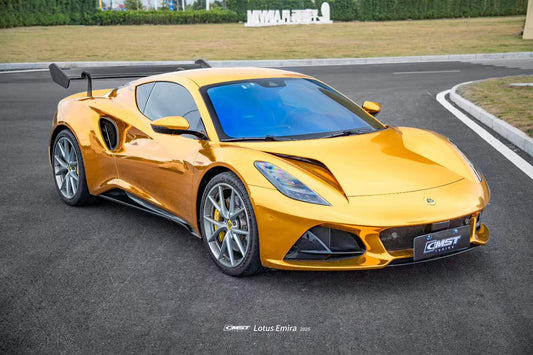 Lotus Emira 3.6 V6 2.0 Four-cylinder 2022-ON with Aftermarket Parts - V3 Rear Spoiler Dry Pre-preg Carbon Fiber / FRP