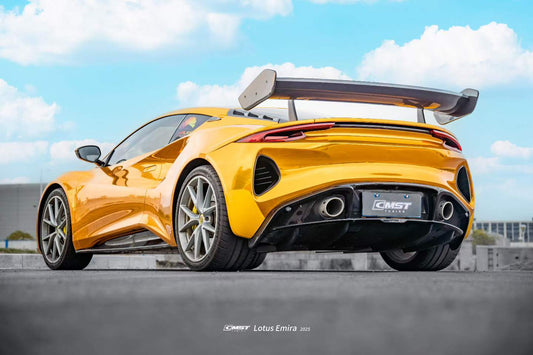 Lotus Emira 3.6 V6 2.0 Four-cylinder 2022-ON with Aftermarket Parts - V3 Rear Spoiler Dry Pre-preg Carbon Fiber / FRP