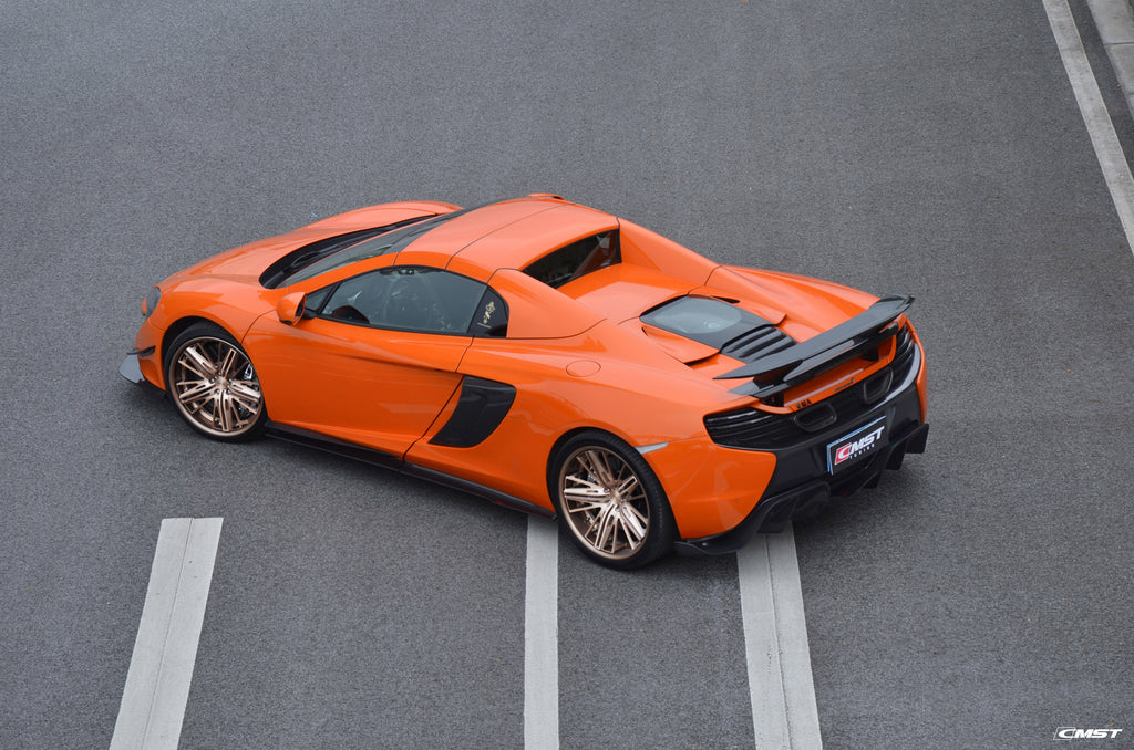 McLaren 650S MP4-12C 2012 2013 2014 2015 2016 with Aftermarket Parts - Side Skirts Carbon Fiber / FRP from CMST Tuning