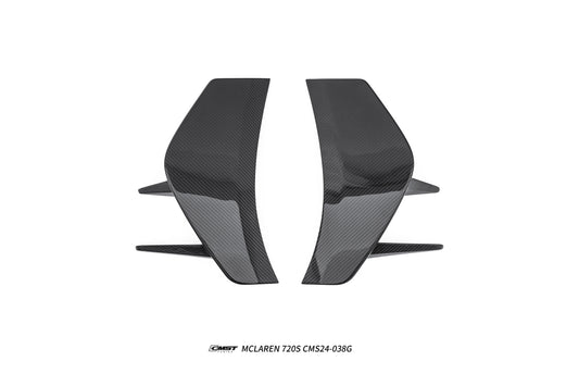 McLaren 720S 2018 2019 2020 2021 2022 2023 with Aftermarket Parts - Rear Bumper Side Valences Carbon Fiber / FRP from CMST Tuning