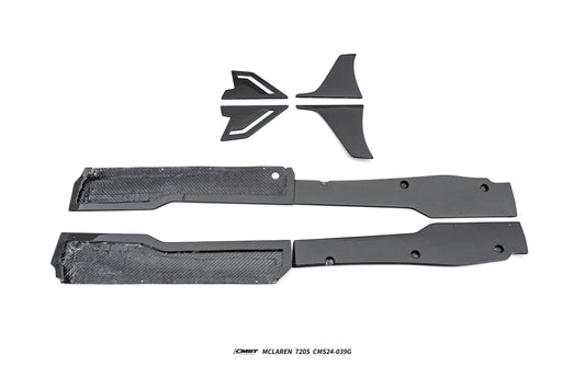 McLaren 720S 2018 2019 2020 2021 2022 2023 & 750S 2024-ON with Aftermarket Parts - Side Skirts Carbon Fiber / FRP from CMST Tuning