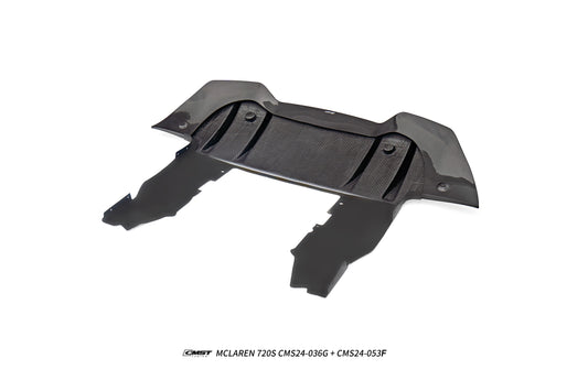 McLaren 720S 2018 2019 2020 2021 2022 2023 with Aftermarket Parts - V1 Rear Diffuser Carbon Fiber / FRP from CMST Tuning