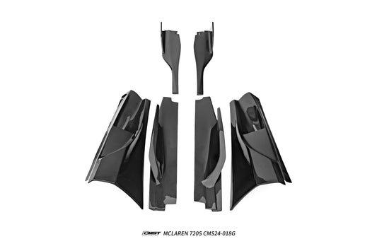 McLaren 720s 2018 2019 2020 2021 2022 2023 & 765LT 2021 2022 & 750s 2024 with Aftermarket Parts - 765lt Conversion Side Skirts Carbon Fiber / FRP from CMST Tuning