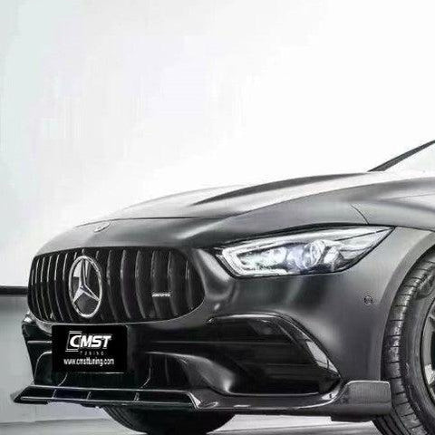 Mercedes Benz AMG GT 4 Door GT53 GT43 GT50 X290 2019-ON with Aftermarket Parts - Front Lip Splitter Carbon Fiber / FRP from CMST Tuning
