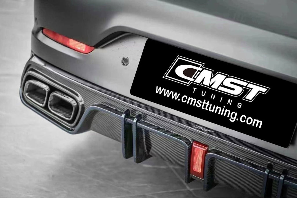 CMST Tuning Rear Diffuser & Exhaust Tips Carbon Fiber/FRP for Benz AMG GT53/43/50 X290