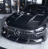 Mercedes Benz AMG GT GTS GTC C190 2016-2021 (designed to work with CMST Black Series Style Front Fenders, corner small lips would need to be shaved off for fitment with OEM fenders, 3 point star not included) with Aftermarket Parts - Front Bumper Set Carbon Fiber / FRP from CMST Tuning