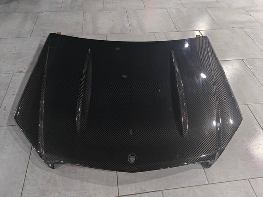 Mercedes Benz C-Class C300 C280 W204 Pre-Facelift 2007 2008 2009 2010 2011 with Aftermarket Parts - Hood Carbon Fiber from CMST Tuning