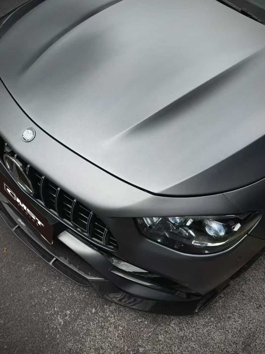 Mercedes Benz E-Class E63S E63 W213 2021-2023 with Aftermarket Parts - Pre-preg Carbon Fiber FRP Front Lip Splitter from CMST Tuning