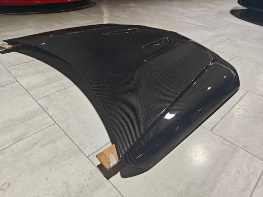 Mercedes Benz W204 C63 AMG Facelift 2012 2013 2014 with Aftermarket Parts - Hood Carbon Fiber from CMST Tuning