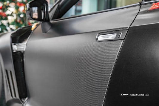 Nissan GTR R35 CBA DBA EBA 2008 2009 2010 2011 2012 2013 2014 2015 2016 with Aftermarket Parts - Doors Dry Pre-preg Carbon Fiber from CMST Tuning