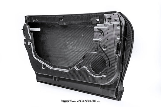 Nissan GTR R35 CBA DBA EBA 2008 2009 2010 2011 2012 2013 2014 2015 2016 with Aftermarket Parts - Doors Dry Pre-preg Carbon Fiber from CMST Tuning