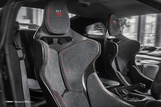 Nissan GTR R35 CBA DBA EBA 2008 2009 2010 2011 2012 2013 2014 2015 2016 with Aftermarket Parts - Seat Dry Pre-preg Carbon Fiber from CMST Tuning