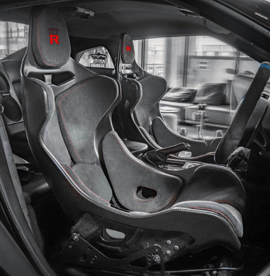 Nissan GTR R35 CBA DBA EBA 2008 2009 2010 2011 2012 2013 2014 2015 2016 with Aftermarket Parts - Seat Dry Pre-preg Carbon Fiber from CMST Tuning