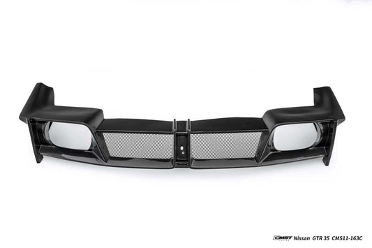 Nissan GTR R35 CBA DBA EBA 2008 2009 2010 2011 2012 2013 2014 2015 2016 2017 2018 2019 2020 2021 2022 2023 2024 with Aftermarket Parts - 2024 NISMO Style Rear Bumper & Diffuser & Undertray Carbon Fiber / FRP CMST Tuning