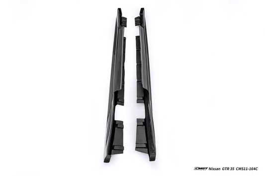 Nissan GTR R35 CBA DBA EBA 2008 2009 2010 2011 2012 2013 2014 2015 2016 2017 2018 2019 2020 2021 2022 2023 2024 with Aftermarket Parts - 2024 NISMO Style Side Skirts Carbon Fiber / FRP from CMST Tuning