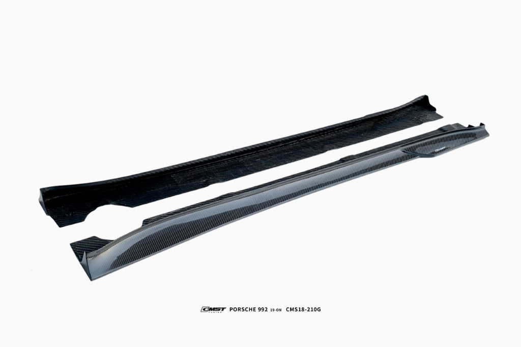 Porsche 911 992 992.1 Carerra Base/S/T/4/4S/Targa 4/Targa 4S/GTS (Sport Design Aerokit Package only) 2020 2021 2022 2023 2024 with Aftermarket Parts - Side Skirts Carbon Fiber/FRP from CMST Tuning