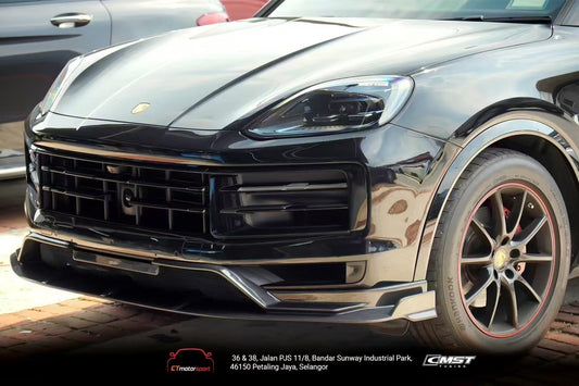 Porsche Cayenne 9Y0 9Y0.1 Base/S/GTS/Turbo/Turbo S 2019 2020 2021 2022 2023 & Cayenne 9Y0 9Y0.2 Base/S/GTS/Turbo/Turbo S 2024-ON & Cayenne 9Y3 9Y3.1 Base/S/GTS/Turbo/Turbo S/Turbo GT 2019 2020 2021 2022 2023 & Cayenne 9Y3 9Y3.2 Base/S/GTS/Turbo/Turbo S/Turbo GT 2024-ON with Aftermarket Parts - Wheel Arches Carbon Fiber / FRP from CMST Tuning