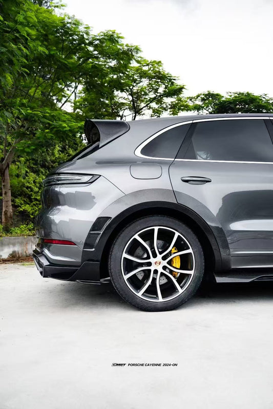 Porsche Cayenne 9Y0 9Y0.1 Base/S/GTS/Turbo/Turbo S 2019 2020 2021 2022 2023 & Cayenne 9Y0 9Y0.2 Base/S/GTS/Turbo/Turbo S 2024-ON & Cayenne 9Y3 9Y3.1 Base/S/GTS/Turbo/Turbo S/Turbo GT 2019 2020 2021 2022 2023 & Cayenne 9Y3 9Y3.2 Base/S/GTS/Turbo/Turbo S/Turbo GT 2024-ON with Aftermarket Parts - Wheel Arches Carbon Fiber / FRP from CMST Tuning