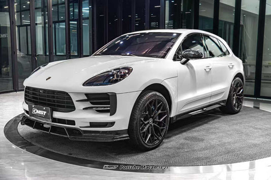Porsche Macan 95B.2 Base / S 2019 2020 2021 with Aftermarket Parts - Front Lip Carbon Fiber / FRP from CMST Tuning