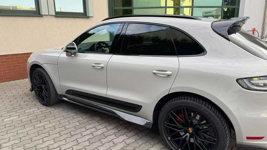 Porsche Macan 95B.3 Base/S/T 2022-2025 with Aftermarket Parts - Side Skirts Carbon Fiber / FRP from CMST Tuning