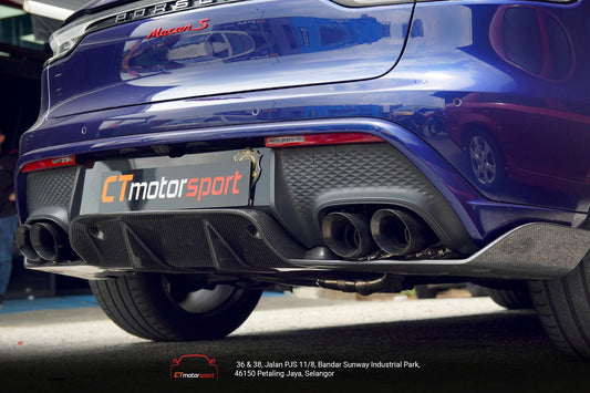 CMST Tuning Rear Diffuser for Porsche Macan 95B.3 Base/S/T Carbon Fiber / FRP