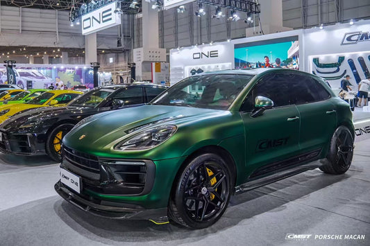 Porsche Macan 95B.3 Base/S/T/GTS/Turbo 2022-2025 with Aftermarket Parts - Front Lip Carbon Fiber / FRP from CMST Tuning