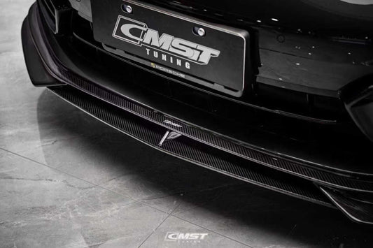 Porsche Panamera 971 971.2 RWD/Base/4/4S 2021-2023 with Aftermarket Parts - Pre-preg Carbon & FRP Front Lip from CMST Tuning