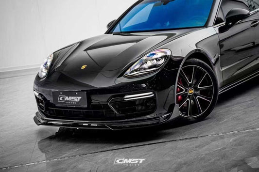 Porsche Panamera 971 971.2 RWD/Base/4/4S 2021-2023 with Aftermarket Parts - Pre-preg Carbon & FRP Front Lip from CMST Tuning