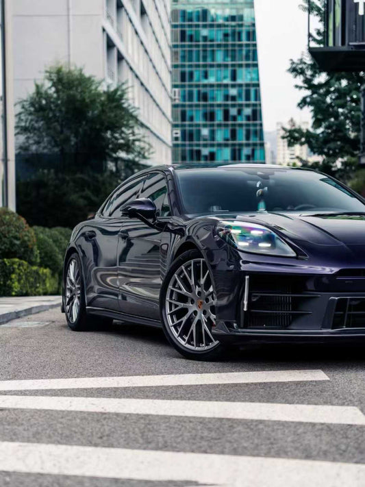 Porsche Panamera 976 Base 4 4S E-Hybird GTS Turbo 2024 with Aftermarket Parts - Side Skirts Pre-preg Carbon Fiber / FRP from CMST Tuning
