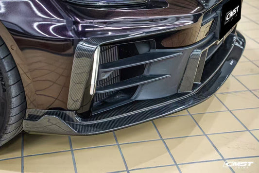 Porsche Panamera 976 Base 4 4S E-Hybird 2024 with Aftermarket Parts - Front Lip Pre-preg Carbon Fiber / FRP from CMST Tuning