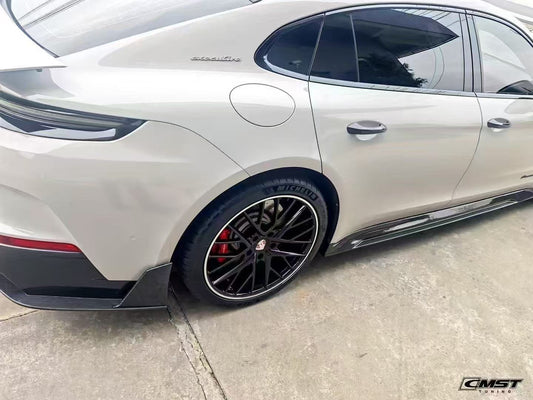 Porsche Panamera 976 Base 4 4S E-Hybird GTS Turbo 2024 with Aftermarket Parts - Side Skirts Pre-preg Carbon Fiber / FRP from CMST Tuning