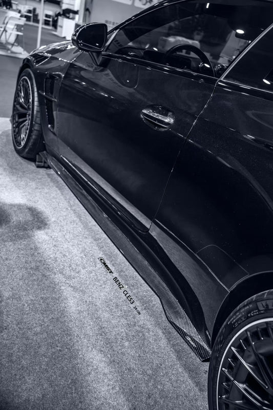 Mercedes Benz CLE-Class AMG CLE 53 / 450 / 300 C236 A236 2024-ON with Aftermarket Parts - Side Skirts Dry Pre-preg Carbon Fiber / FRP from CMST Tuning