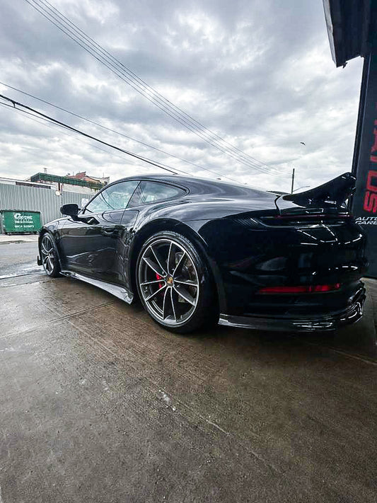 Porsche 992 992.1 Carrera Base/S/T/4/4S/Targa 4/Targa 4S/GTS 2020 2021 2022 2023 2024 with Aftermarket Parts - Sport & Non-Sport Design Aerokit Package Rear Diffuser Carbon Fiber / FRP from CMST Tuning