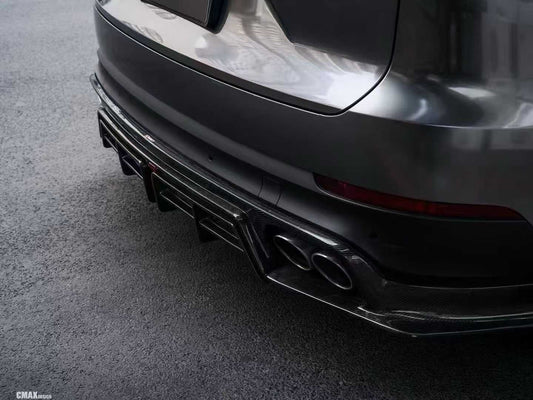 Porsche Cayenne 9Y0 9Y0.1 Base/S/Turbo/Turbo S 2019 2023 & Cayenne 9Y3 9Y3.1 Base/S/Turbo/Turbo S 2019-2023with Aftermarket Parts - Carbon Fiber & FRP Rear Diffuser from CMST Tuning