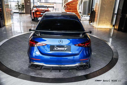 Mercedes Benz C-Class C63 C43 AMG C300 W206 2021-ON with Aftermarket Parts - Rear Wing Carbon Fiber / FRP from CMST Tuning