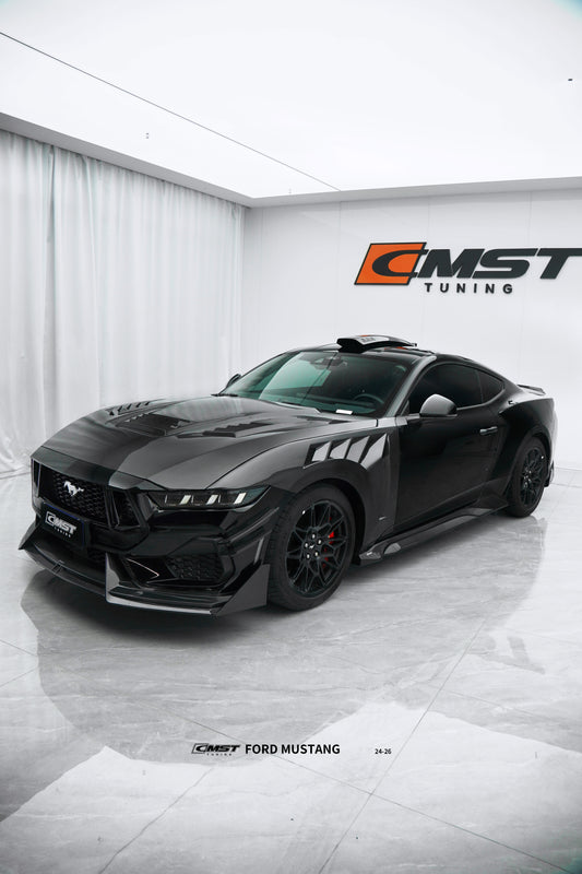 Ford Mustang S650 2.3 Ecoboost 5.0 GT Dark Horse 2024-ON with Aftermarket Parts - Roof Scoop Carbon Fiber / FRP from CMST Tuning