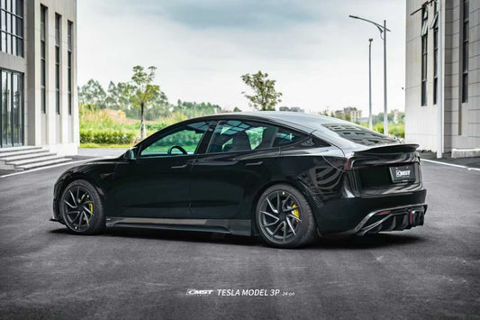 Tesla Model 3 Highland / Performance 2024-ON with Aftermarket Parts - V1 Style Side Skirts Carbon Fiber from CMST Tuning