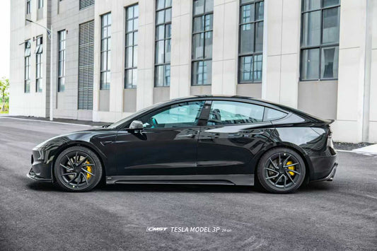 Tesla Model 3 Highland / Performance 2024-ON with Aftermarket Parts - V1 Style Side Skirts Carbon Fiber from CMST Tuning