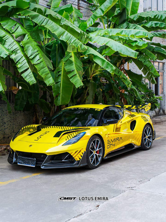Lotus Emira 3.6 V6 2.0 Four-cylinder 2022-ON with Aftermarket Parts - Side Skirts Dry Pre-preg Carbon Fiber / FRP