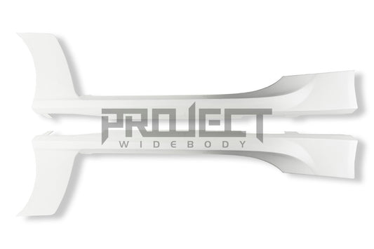 Subaru BRZ ZD8 2022-ON &  Toyota GR86 ZN8 2022-ON with Aftermarket Parts - PROJECT WIDEBODY Upper &amp; Lower Side Skirts Extensions Carbon Fiber / FRP from CMST Tuning