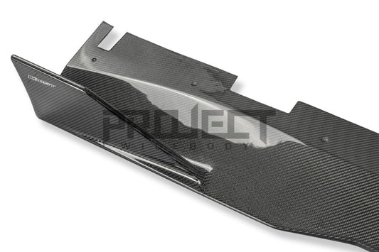 Subaru BRZ ZD8 2022-ON &  Toyota GR86 ZN8 2022-ON with Aftermarket Parts - PROJECT WIDEBODY Upper &amp; Lower Side Skirts Extensions Carbon Fiber / FRP from CMST Tuning