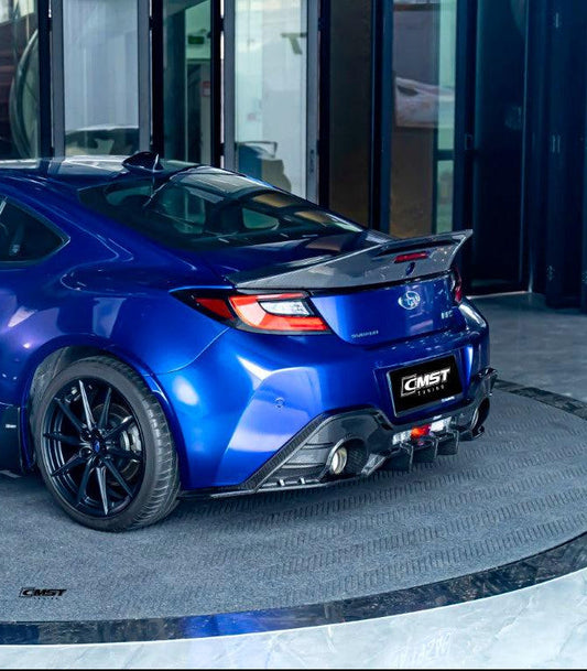 BRZ ZD8 & Toyota GR86 ZN8 2022 2023 2024 with Aftermarket Parts - V1 Style Rear Diffuser Carbon Fiber from CMST Tuning